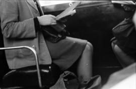 Interior de un autobús de París