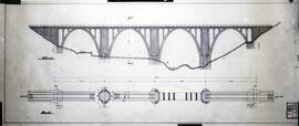 Planos de puentes y viaductos en la Línea de León a Gijón