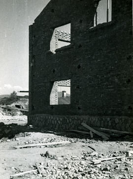 Caseta de transformación de la estación de Ponferrada de la línea de Palencia a La Coruña