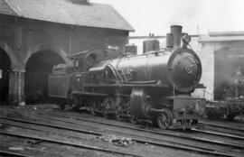 Locomotora de vapor nº 109 del Ferrocarril de La Robla, construida por Winterthur en 1907, y deno...