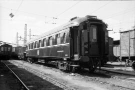 Coche restaurante WR 4078 de la Compañía Wagons Lits en la estación de Madrid - Atocha, construid...