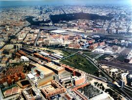 Vistas exteriores del Museo del Ferrocarril de Madrid. Operación anchoa