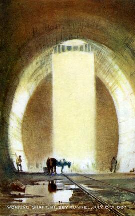 Pozo de ataque en el túnel Kilsby.