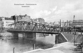 El puente nuevo, en Bremerhaven-Geestemünde.