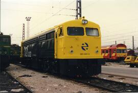 Locomotora diésel - eléctrica 321 - 002 - 8 de la serie 321 - 001 a 080 de RENFE, ex 2108 de la s...