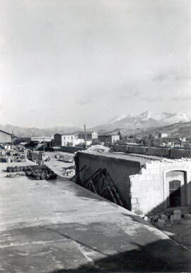 Muelle de mercancías de la estación de Alcoy de la línea de Játiva a Alcoy