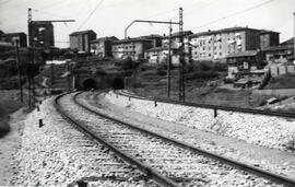 Renovación de vía en el km 9,100 de la línea de Bilbao a Portugalete