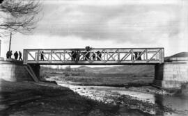 Puente sobre el río Alierde. Línea de Madrid a Zaragoza