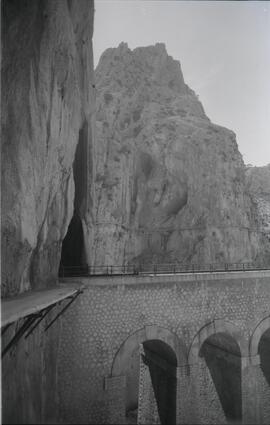 Viaducto o puente ferroviario de la línea de Córdoba a Málaga en El Chorro