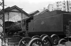 Locomotora de vapor 131 + 030 nº 202 con sistema Mallet del Ferrocarril del Tajuña de ancho métrico