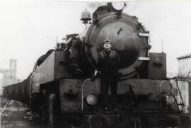 Locomotora de vapor 11468 del Ferrocarril de Andorra a Escatrón, con rodaje 242 T, construida por...