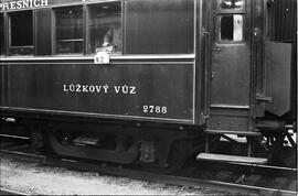 Coche cama 2788 de la Compañía Internacional Wagons Lits, formando parte de una composición de la...