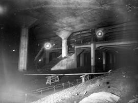 Obras en la estación de Plaza de Cataluña, Barcelona