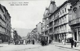 Vista general del Paseo de Colón de Irún