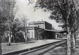 Estación de Alcañiz de la línea de Puebla de Híjar a Tortosa (o de Val de Zafán a San Carlos de L...