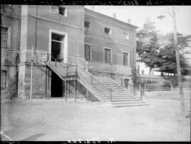 Estación de Almansa, situada en el p.k. 358,200 de la línea de Madrid a Alicante