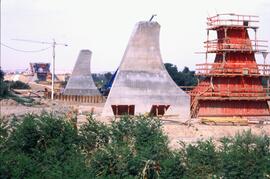 Construcción del puente del Ebro