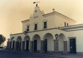 Vista del acceso a la estación de Ayamonte