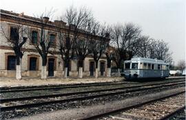 Estación de Tomelloso de la línea de Argamasilla de Alba a Tomelloso, también conocida como línea...