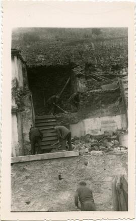 Estación de San Esteban del Sil. Trabajos de construcción