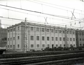 Estación de Madrid - Príncipe Pío. Edificios administrativos y viviendas de personal, del depósit...