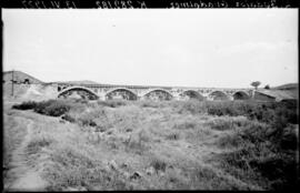 Sustitución de puentes metálicos. Línea Madrid a Badajoz, km 289,182. Puente sobre el río Guadalmez.