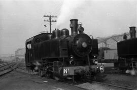 Locomotora de vapor nº 46 de rodaje 030 T, fabricada por Babcock & Wilcox en 1928, del Ferroc...