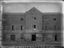 Estación de Almansa, situada en el p.k. 358,200 de la línea de Madrid a Alicante