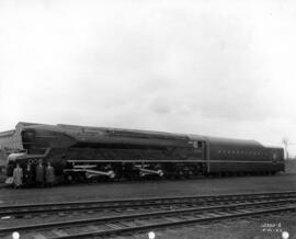 Prototipo 6110 de T1 de locomotora de vapor para Pennsylvania Railroad en 1942 por la fábica de B...