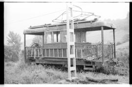 Material del Ferrocarril de Carreño en la estación de Candás
