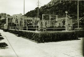 Subestación eléctrica de Garraf, perteneciente al proyecto de electrificación del "Ocho Cata...