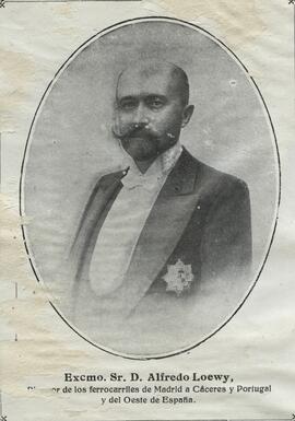 Retrato de Alfredo Loewy y Porgés, castellanización de su nombre real Alfred Löwy Porias, que fue...