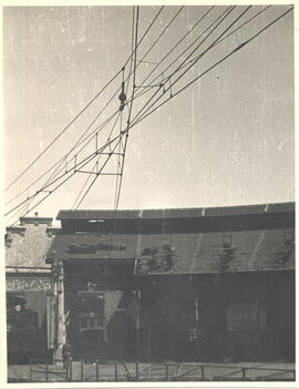 Rotonda de máquinas en la estación de Madrid