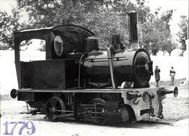 Locomotora de vapor de maniobras tipo 020 nº 04 con caldera vertical del Ferrocarril Alcañiz-Pueb...