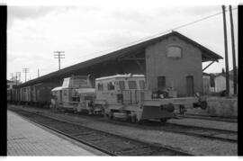 Maquinaria para reparación y mantenimiento de vías en la estación de Calatayud - Jalón
