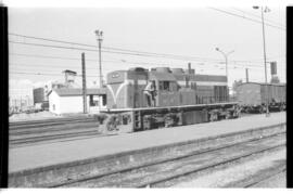 Locomotora diésel nº 10805 de RENFE, posteriormente renumerada dentro de la serie 308 - 001 a 041...