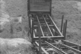 Vagón de mercancías, posiblemente, un modelo antiguo de remolque góndola