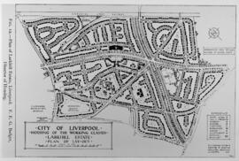 Reproducción fotográfica de un plano de la ciudad de Liverpool
