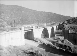 Puente sobre el río Gállego, en el km 55,489 de la línea Huesca-Jaca.