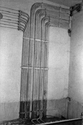Tendido de cables en la estación de Játiva