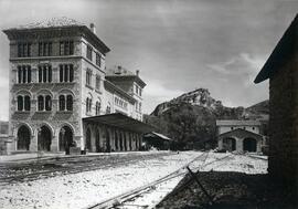 Estación de Estella, de la Compañía del Ferrocarril Vasco-Navarro