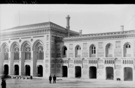 Construcción de la estación de Toledo en la línea Castillejo-Toledo