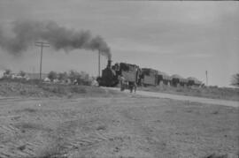 Locomotora de vapor nº14, de rodaje 0-3-0-T, circulando por una vía sin identificar de los Ferroc...