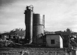 Depósito de agua de la estación de Teruel de la línea de Calatayud a Valencia