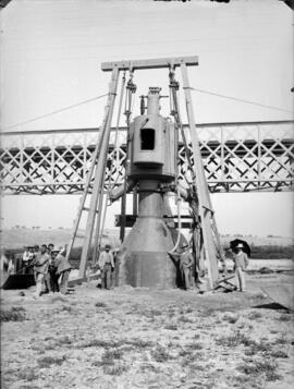 Puente sobre el río Manzanares, en el km 6,400 de la línea de Madrid a Alicante