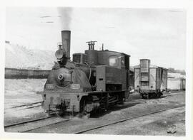 Locomotora de vapor 030 T nº 2 del Ferrocarril de vía estrecha de Madrid a Villa del Prado y Almo...