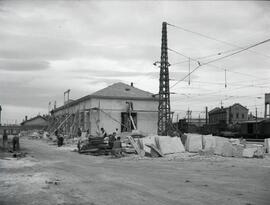 Estación de Ávila. Obras de reacondicionamiento del muelle