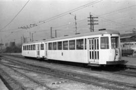 Composición del Ferrocarril de Carreño remolcada por automotor eléctrico de la serie MB fah 10 a ...