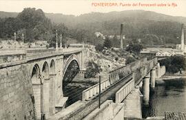 Puentes de La Barca sobre el río Lérez en Pontevedra