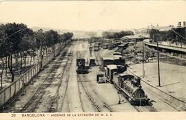 Muelles de la estación de Barcelona de MZA